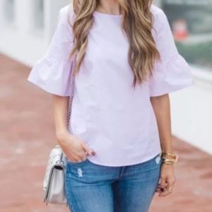 J.Crew button back bell sleeve top blouse G2264